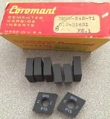 SANDVIK Coromant Cemented CNMM 542-71 015 81631 P15 Lathe Carbide Inserts 8Pcs