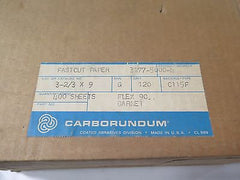 Lot 400 Carborundum Fastcut Paper 3-2/3x9 Grit 120 Flex 90 Garnet Brand New