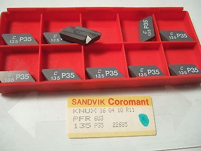 SANDVIK Coromant KNUX 16 04 10 R11 PFR Grooving Lathe Carbide Inserts 10 Pcs New