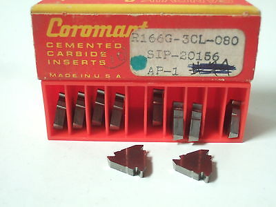 SANDVIK Coromant R166G 3CL 080 SIP 20156 Threading Lathe Carbide Inserts
