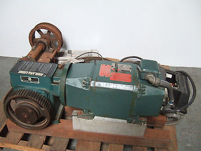 Dodge Tigear Speed Reducer Gear Box 3 HP Reliance Electric Motor Winch