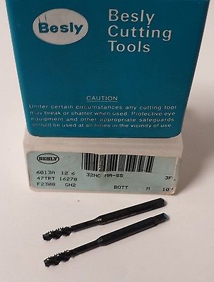 Lot of 2 Besly Tap 32NC GH2 MA-SS BOTTOM 3 FLUTE Tap Brand New Made in The USA