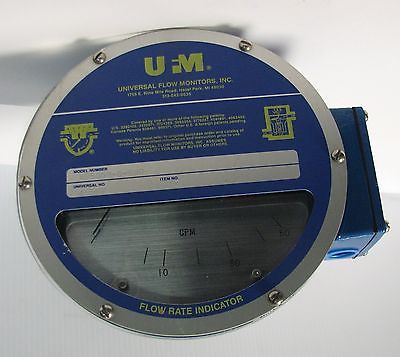 UM Universal Flow Monitor Rate Indicator Model WB50GM-8-8WR