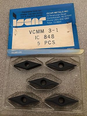 ISCAR VCMM 3 1 IC 848 Carbide Inserts 5 Pcs Lathe Turning New Mill Tools