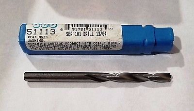 SGS Tool 51113 SER 101 Drill 13/64 2 Flutes Slow Spiral Drill Made in USA