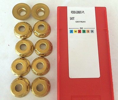 10 Pcs SANDVIK Coromant R300 2060E PL S40T Lathe Carbide Inserts Tools Gold New