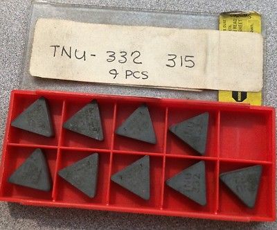 SANDVIK Coromant TNU 332 315 Lathe Carbide Inserts 9 Pcs New Tools