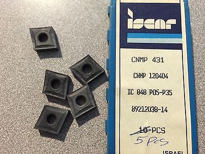 ISCAR CNMP 431 IC 848 120404 Carbide Inserts 5 Pcs Lathe Turning New Tool