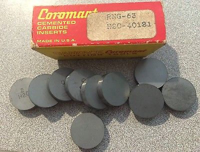 SANDVIK Coromant RNG 63 H20 40121 Lathe Carbide Inserts 10 Pcs New Tools