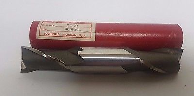 QUINCO TOOL PRODUCTS HSS End Mill DC-31 31/32 x 1 Diameter New