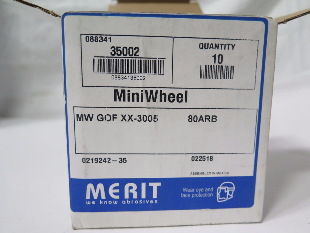 10 Pcs MERIT Mini Wheel 35002 MW GOF XX-3005 80 ARB 0219242-35 New