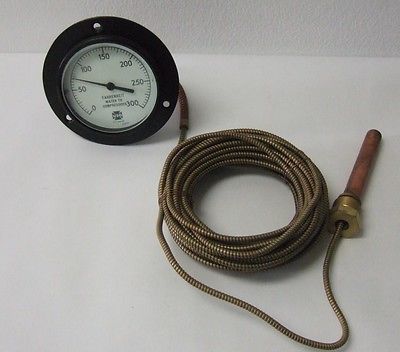 USG US Temperature Guage 0-300 F Preessure Gage Water To Compressor 35' Cable