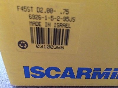 New ISCAR Indexable Milling Cutter Face Mill F45ST D2.00-.75 Carbide