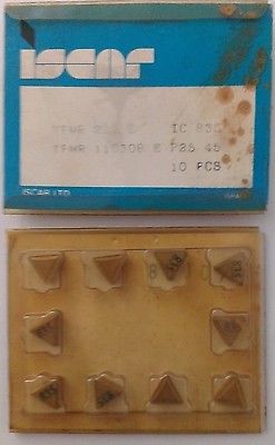 ISCAR TPMR 222 E IC 835 Carbide Inserts 10 Pcs Lathe Turning Mill Tools New Gold