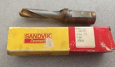 SANDVIK COROMANT R411.5 14732 D14.75 Drill Carbide Cylindrical Shank New P20