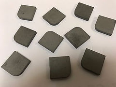 Lot of 10 Square Solid Carbide Blanks with Corner Radius 3/4