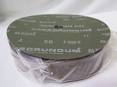 Carborundum Abrasives Fastcut Resin Discs 50 Grit 9 1/8" x 7/8" Qty 25 Brand New