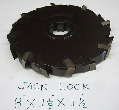 Jack Lock 8” x 1 1/8” x 1 1/2” Side Mill Milling Slot Blades # 600622 L&R