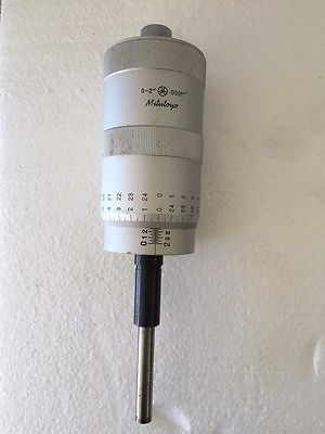 Used Mitutoyo 152-388A Micrometer Head 0-2" Range .0001" Graduation