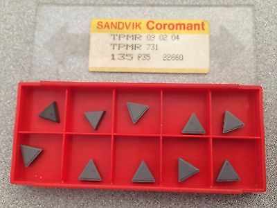 SANDVIK Coromant TPMR 731 09 02 04 135 P35 Lathe Carbide Inserts 10 Pcs New Tool