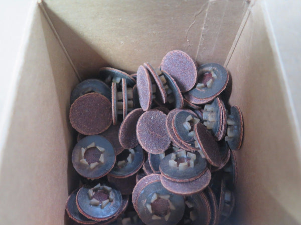 100 Pcs MERIT 3/4" Resin Bond Power-Lock Discs 61007 Grit 100 Brand New