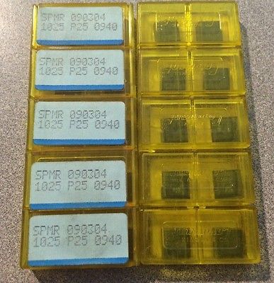 SANDVIK Coromant SPMR 090304 1025 P25 0940 Lathe Carbide Inserts 10 Pcs Mill New