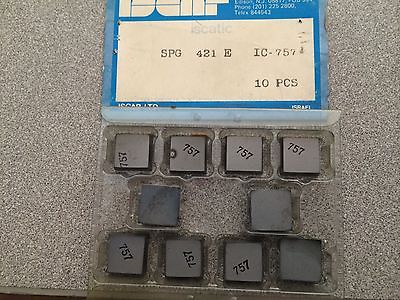 ISCAR Iscatic SPG 421 E IC 757 Carbide Inserts 10 Pcs Lathe Turning Mill Tools
