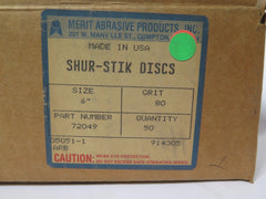 50 Pcs MERIT Shur-Stik Discs 72049 6