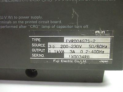 FUJI Inverter FVR G7S FVR004675-2 Drive 1X0034R8