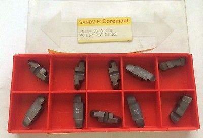 10 Pcs SANDVIK Coromant R154.93 8 125 SIP P10 Grooving Lathe Carbide Inserts New