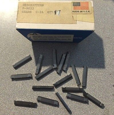 TGI USA Made P-9022 Top Lok C-2A Lathe Grooving Carbide Inserts 17 Pcs New