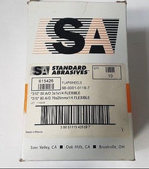 Standard Abrasives 615426 Flap Wheels 3 x 1 x 1/4 Wheel 10 Pcs New 310 80 A/O