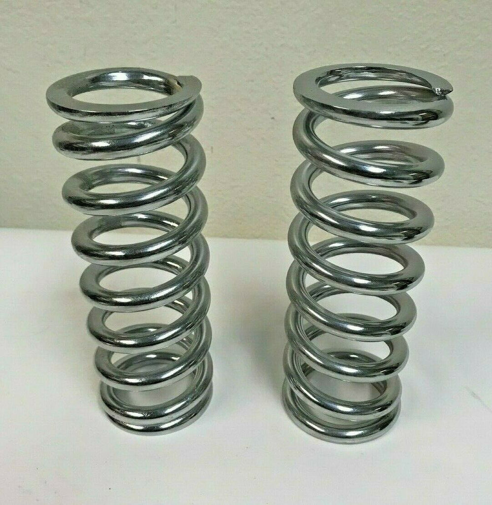 Lot of 2 Works Performance Shock Compression Springs Chrome 7.6" Long 110Lb .274