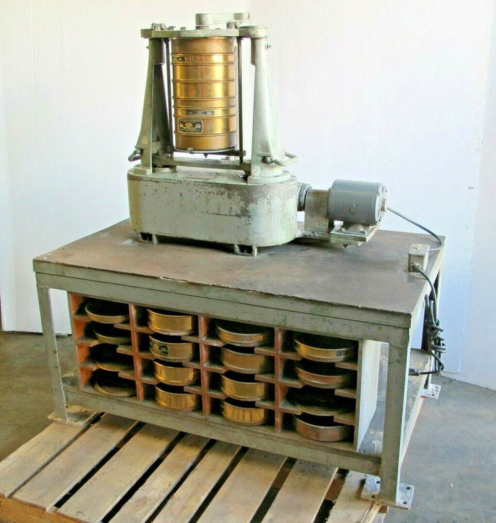 W.S.Tyler Ro-Tap RoTap Testing Sieve Shaker W/ US Standard Brass Testing Screens