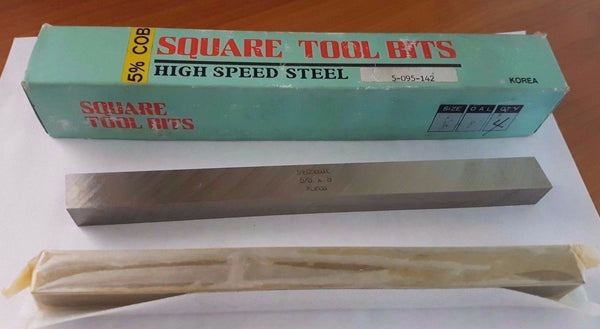 2 New 5/8 x 8 Square Lathe Tool Cutting HSS Bit Ground 5-095-142 Korea