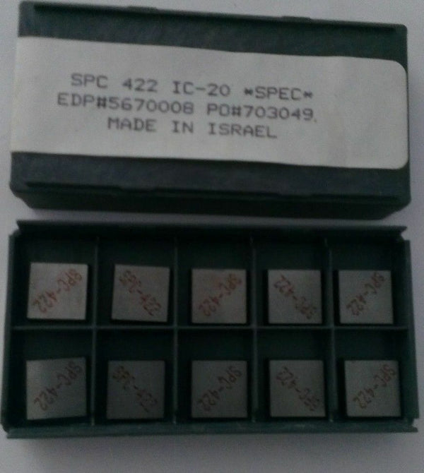 10 Pcs ISCAR SPC 422 IC 20 Carbide Inserts Lathe Indexable Tool Mill New
