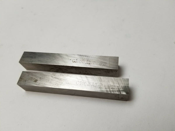 Lot of 2 New 7/16 x 7/16 x 3" Square Lathe Tool Cutting HSS Bits Crobalt # 2
