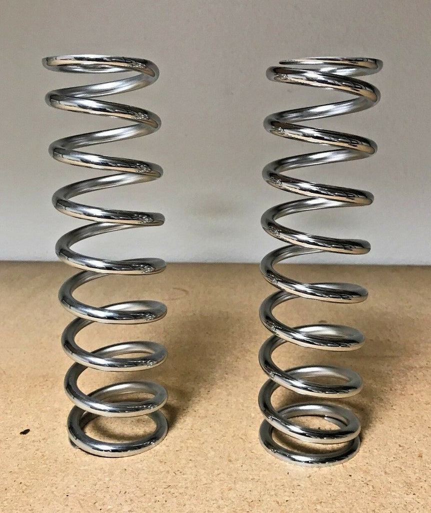 Lot of 2 Works Performance Compression Springs 8.3" x 150 Lbs .306 Wire Chrome