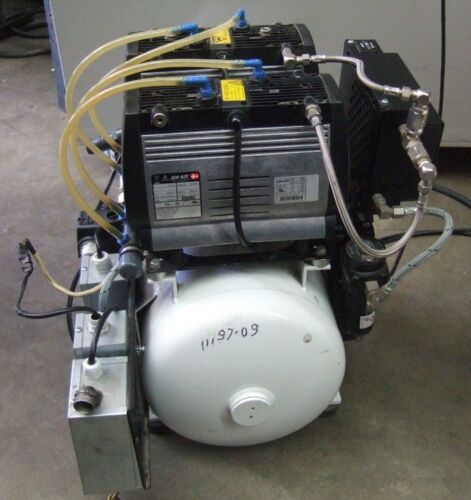 JUN-AIR CustomAir Model CA-823-D Dental Air Compressor Dual Head Oil Free OF302